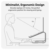 Hyper HyperSpace Ergonomic Laptop Stand - Space Grey