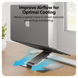 Hyper HyperSpace Ergonomic Adjustable Laptop Stand - Space Grey