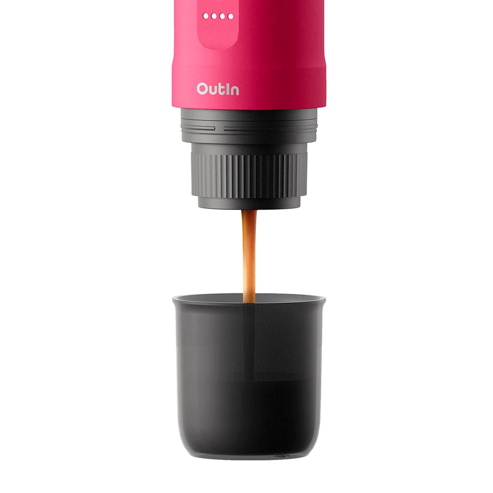 OutIn Nano Portable Espresso Machine - Fuchsia Pink