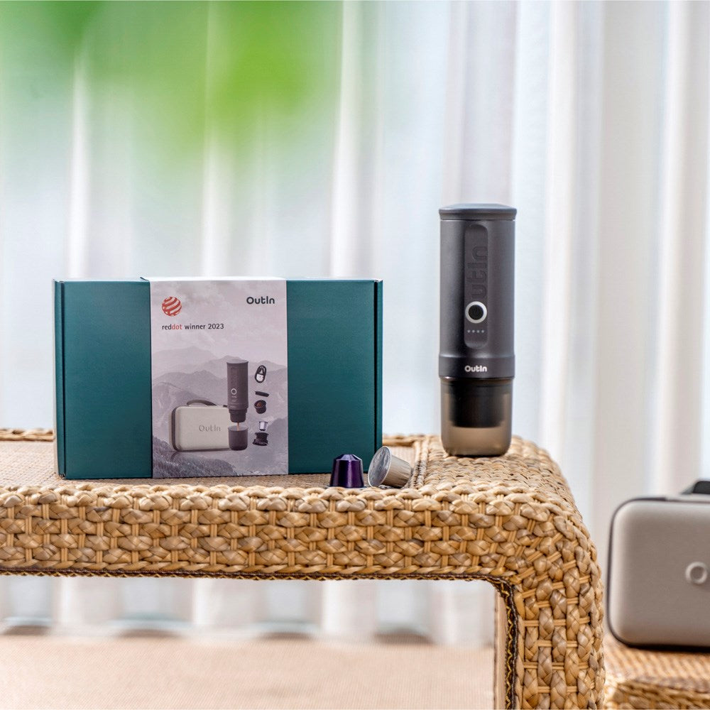 OutIn Nano Portable Espresso Machine Set - Space Grey