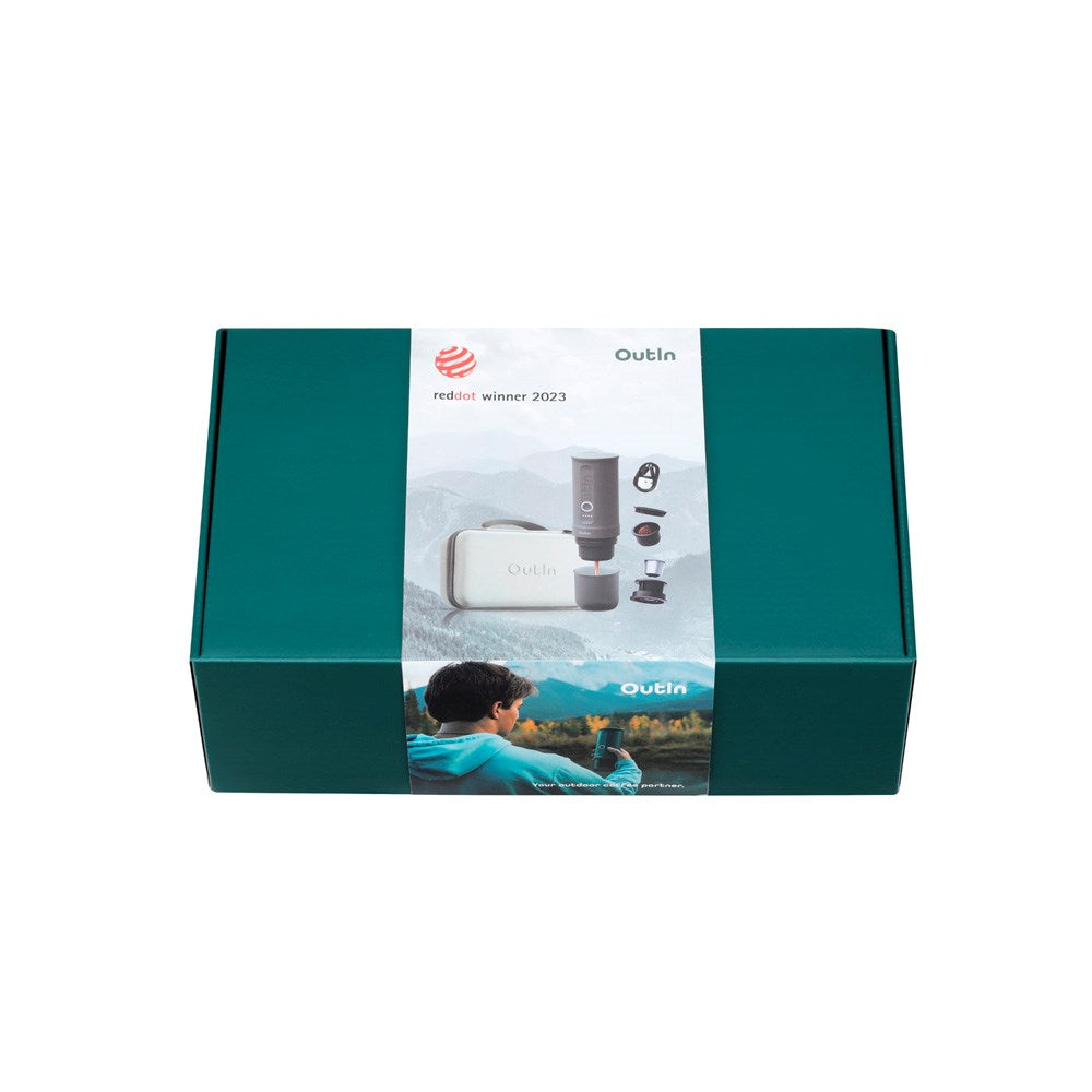 OutIn Nano Portable Espresso Machine Set - Forest Green