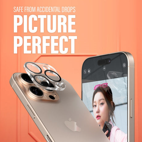 iPhone 16 Pro / 16 Pro Max PanzerGlass PicturePerfect - Camera Protection - Platinum Strength - Transparent / Black