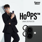 iPhone 16 / 16 Plus PanzerGlass Hoops - Camera Protection - Transparent / Black