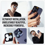 iPhone 16 / 16 Plus PanzerGlass Hoops - Camera Protection - Transparent / Black