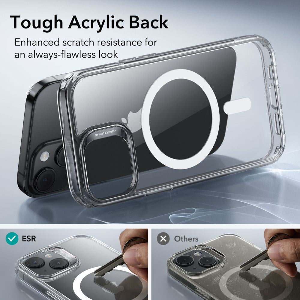 iPhone 15 ESR Classic Hybrid Halolock Case - MagSafe Compatible - Transparent