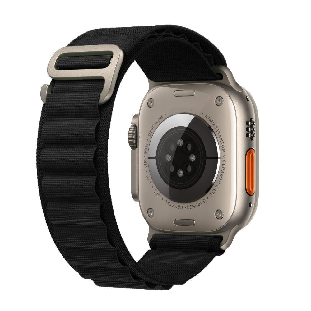 Apple Watch (44/SE/45/46/49mm) Tech-Protect Nylon Pro Strap - Black