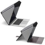 Universal 12" / 13" / 14" Laptop Philbert Case w. Solar shading & Integrated Privacy - Striped