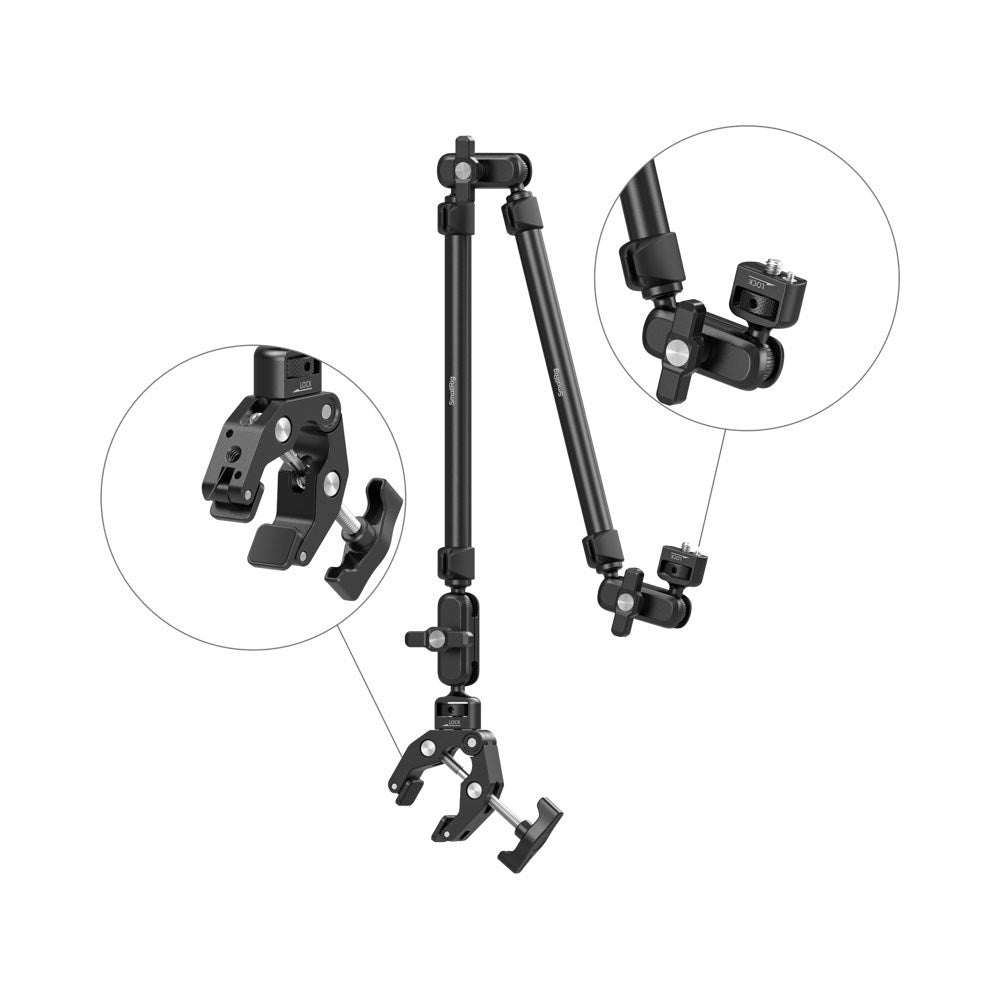 SmallRig 5625 Crab-Shaped Phone Holder for Table - Black