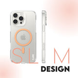 CARE by PanzerGlass iPhone 16 Pro Max FLAGSHIP Urban Combat Case - MagSafe Compatible - Transparent / Peach Fuzz