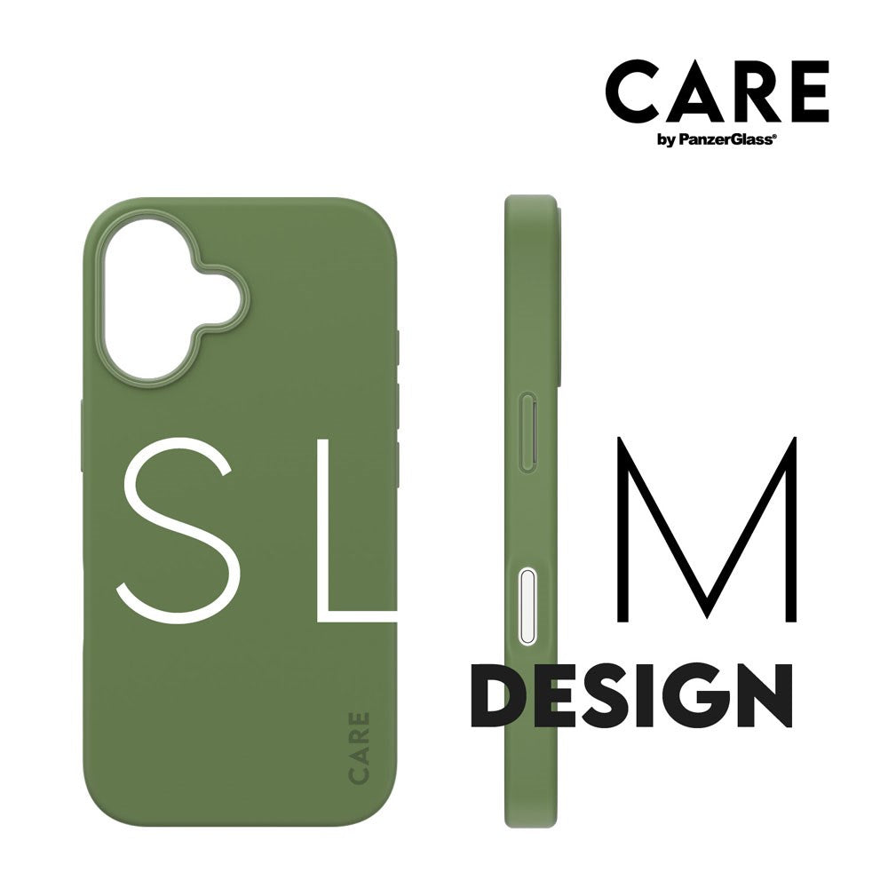 CARE by PanzerGlass iPhone 16 FASHION Fearlessly Fashionable Case - MagSafe Kompatibel - Piquant Green