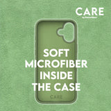 CARE by PanzerGlass iPhone 16 FASHION Fearlessly Fashionable Case - MagSafe Kompatibel - Piquant Green