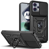 Motorola Moto G13 / G23 Tech-Protect Camshield Case with Magnetic Ring & Stand Function - Black