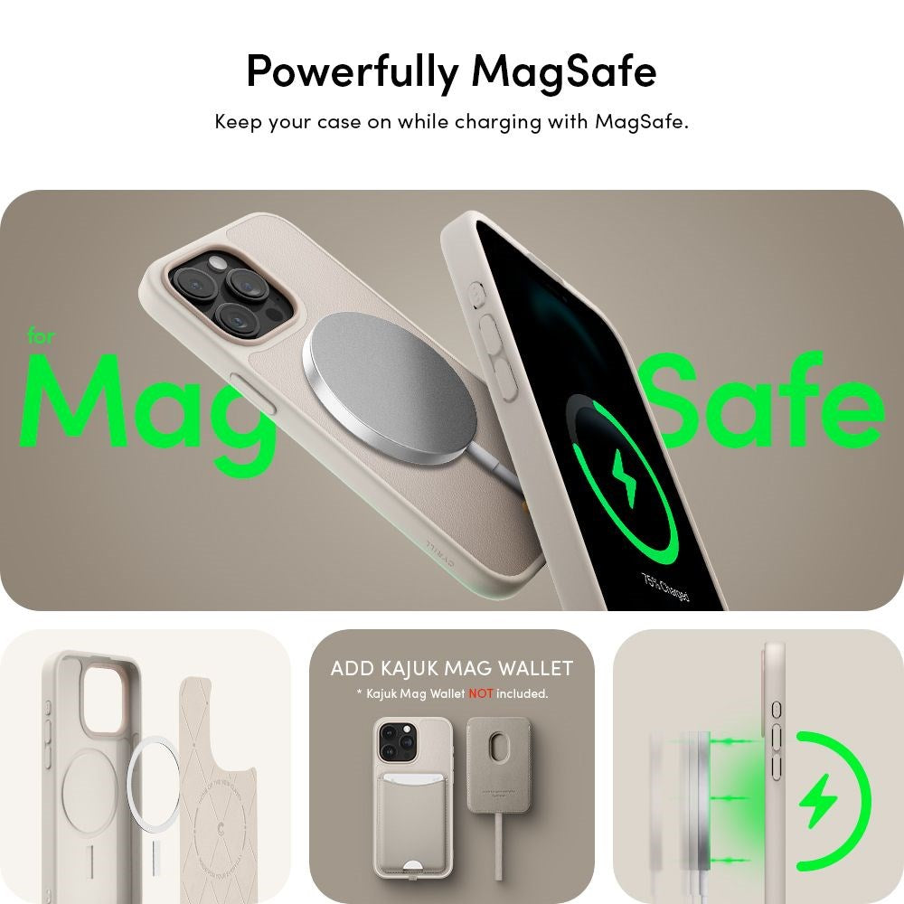 iPhone 15 Pro Cyrill Kajuk Mag Hybrid Case - MagSafe Compatible - Cream