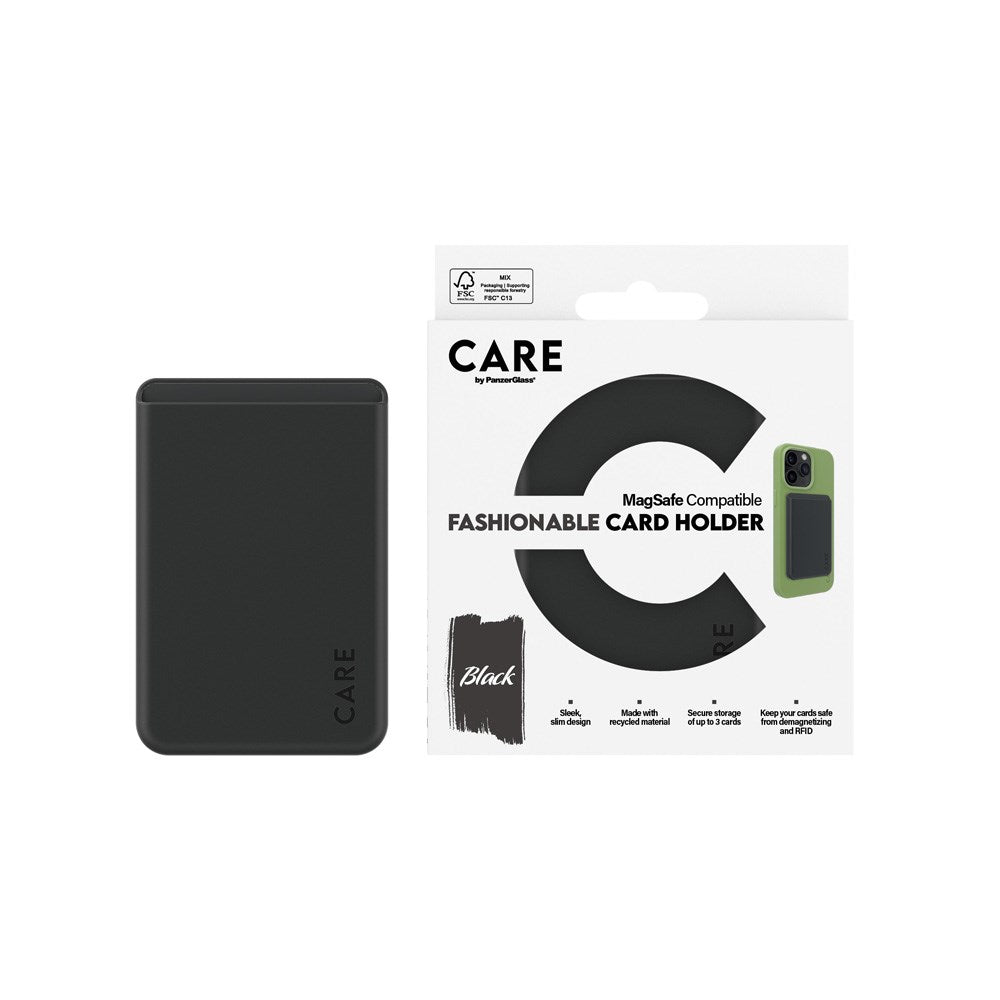 CARE by PanzerGlass Cardholder for Mobile - MagSafe Compatible - Black