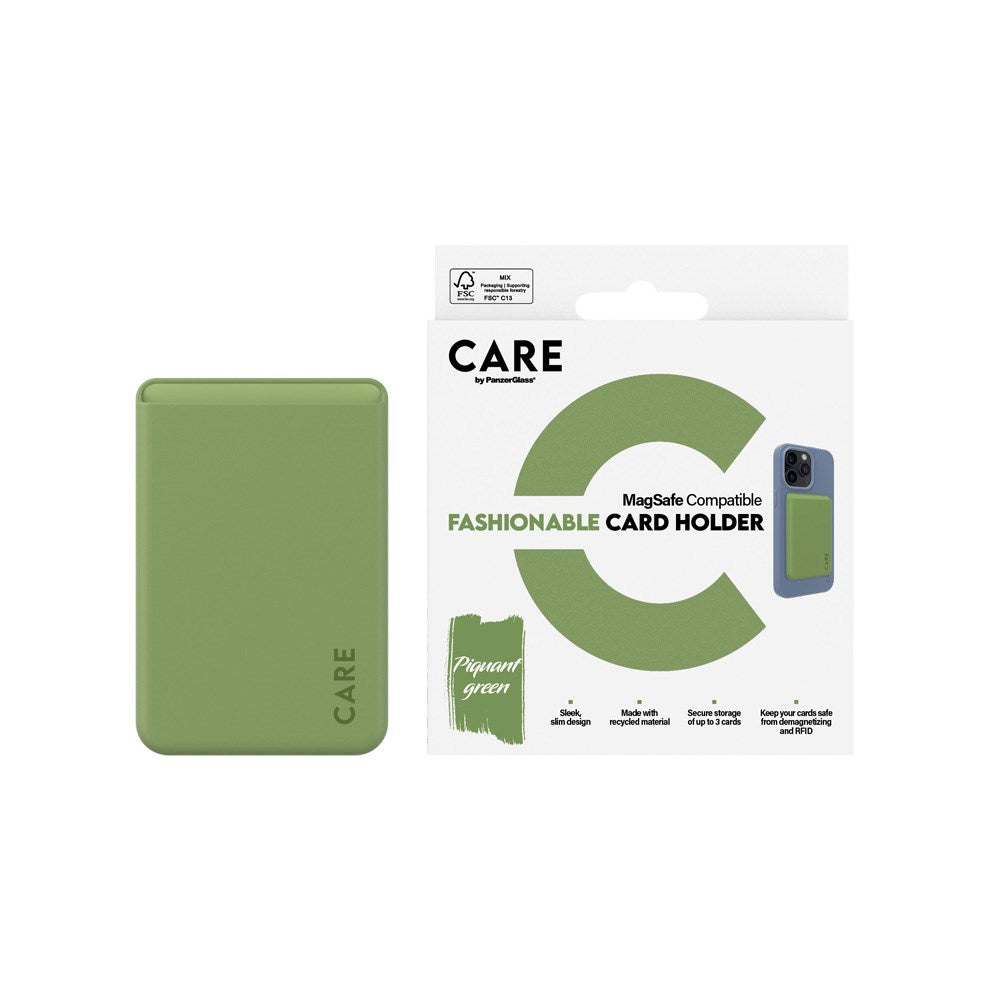 CARE by PanzerGlass Cardholder for Mobile - MagSafe Compatible - Green