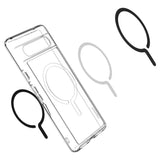 Google Pixel 7A Spigen Ultra Hybrid Case - MagSafe Compatible - Transparent / Black