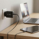 Tech-Protect 65W Wall Charger w. 1x USB-C & 1x USB-A - Black