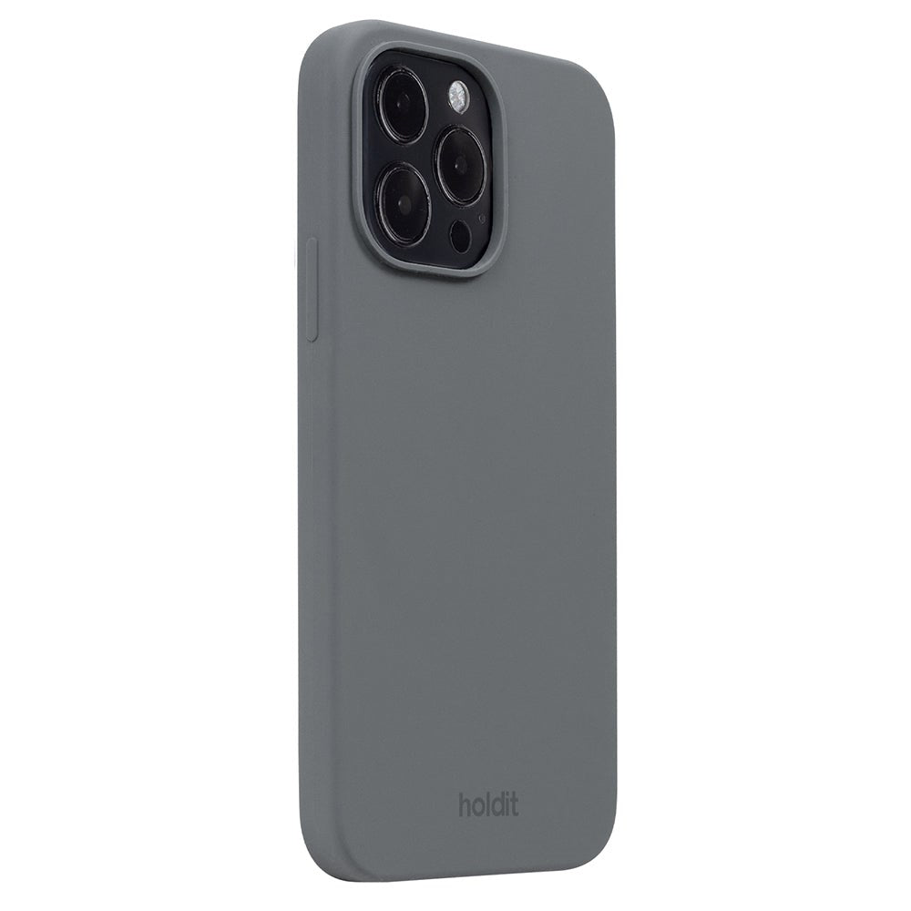 Holdit iPhone 14 Pro Max Soft Touch Silicone Case - Space Gray