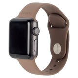 Apple Watch (38/40/SE/41/42mm) Holdit Silicone Watch Strap - Mocha Brown