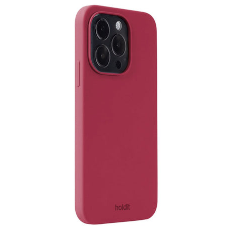 Holdit iPhone 14 Pro Soft Touch Silikone Case - Red Velvet