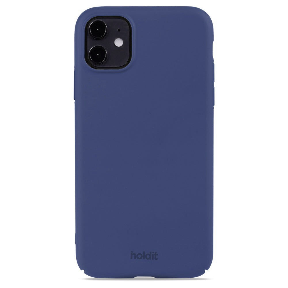 Holdit iPhone 11 Slim Plastic Case - Denim Blue