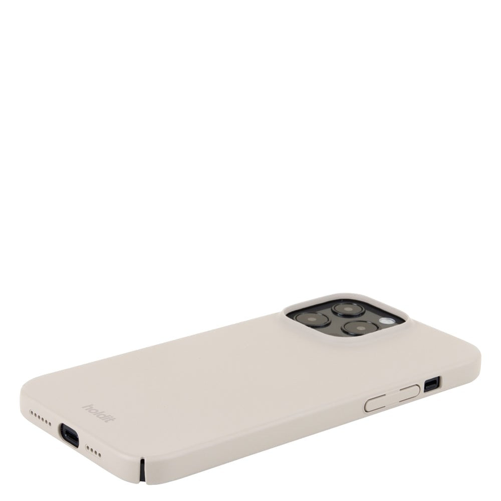 Holdit iPhone 15 Pro Max Slim Plastic Case - Light Beige