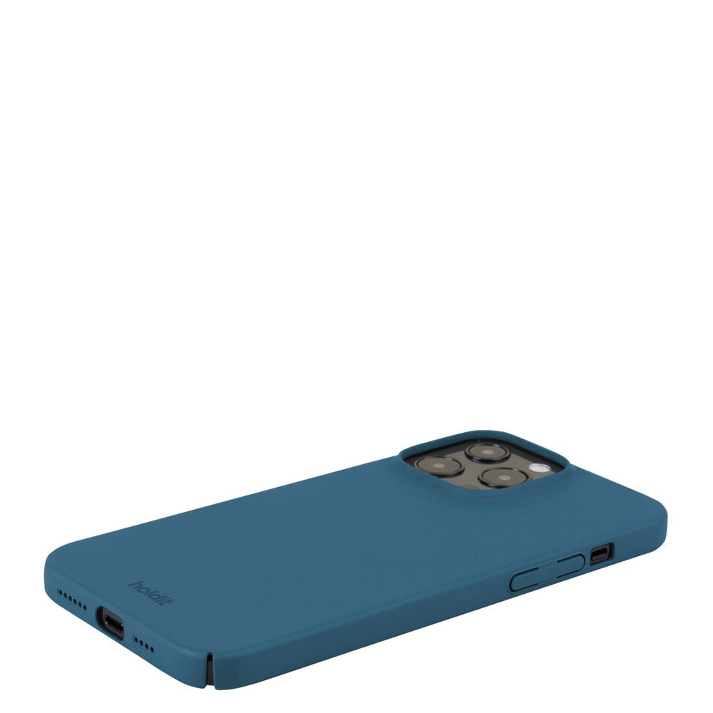 Holdit iPhone 15 Pro Max Slim Plastic Case - Denim Blue