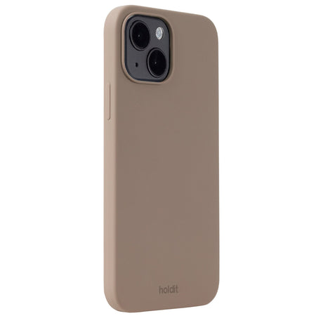 Holdit iPhone 15 Soft Touch Silicone Case - Mocha Brown