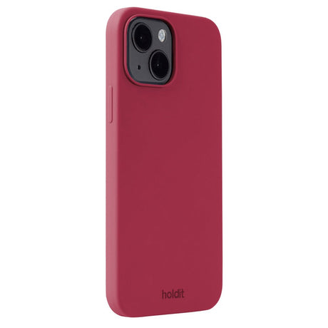 Holdit iPhone 15 Soft Touch Silikone Case - Red Velvet