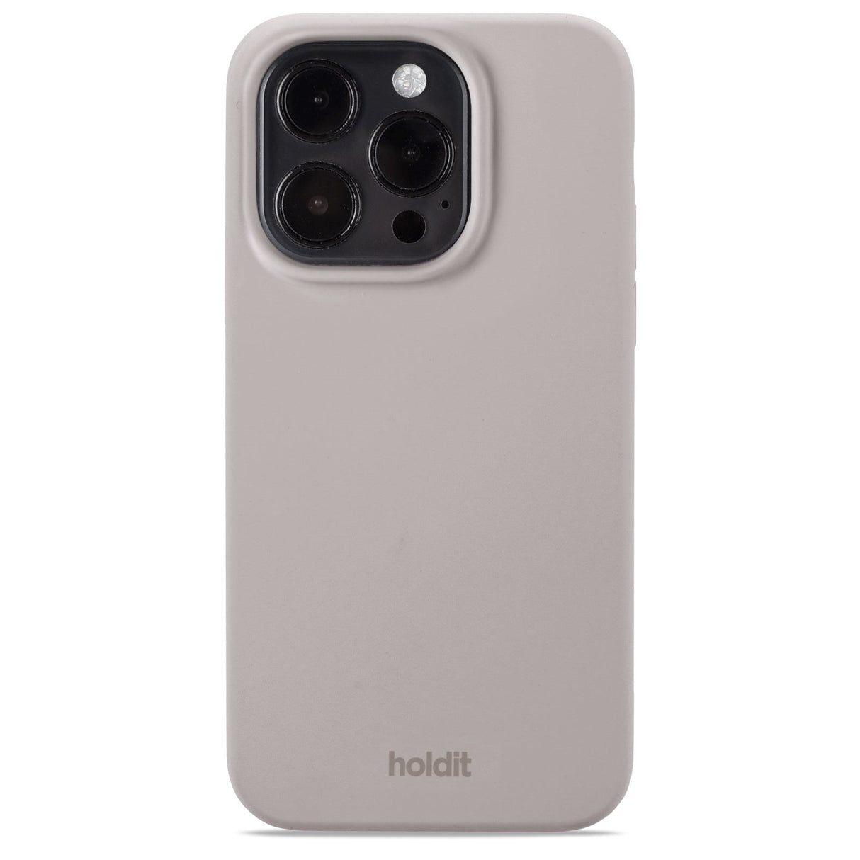 Holdit iPhone 15 Pro Soft Touch Silicone Case - Taupe