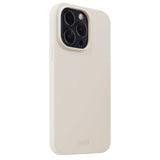 Holdit iPhone 15 Pro Soft Touch Silicone Case - Light Beige