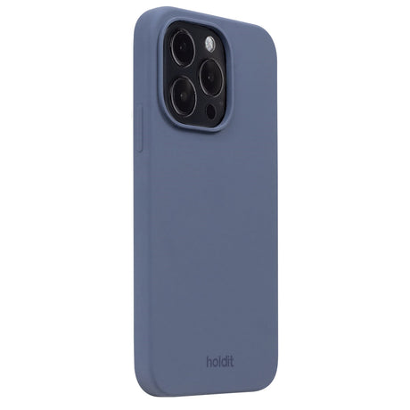 Holdit iPhone 15 Pro Soft Touch Silicone Case - Pacific Blue