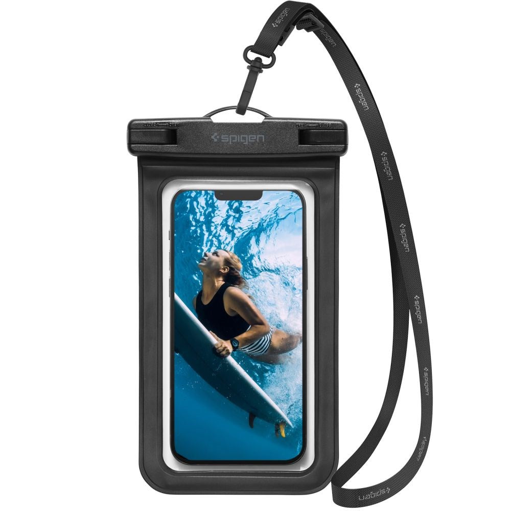 Spigen A601 Universal Waterproof Case Pouch - Black (Max. Phone: 163 x 90mm)