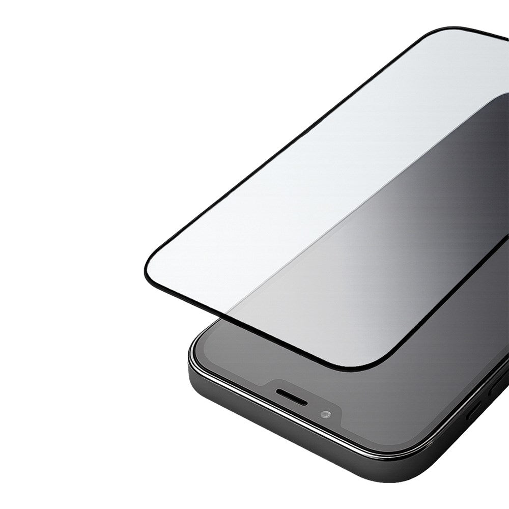 Holdit iPhone 16 / 15 / 14 Pro Tempered Glass Screen Protector 3D - Case Friendly - Transparent / Black Edges