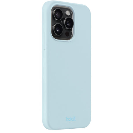 Holdit iPhone 14 Pro Soft Touch Silikone Case - Mineral Blue