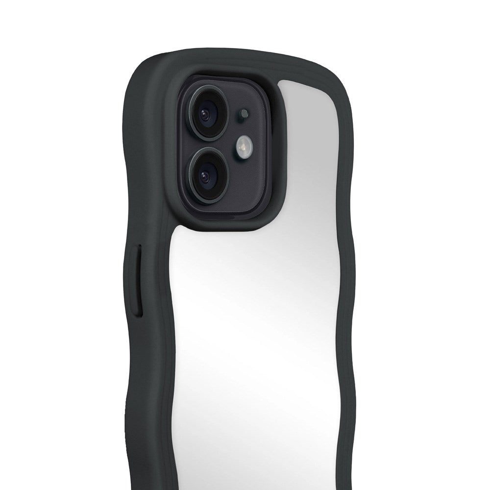 Holdit iPhone 12 / 12 Pro Wavy Case - Black / Mirror