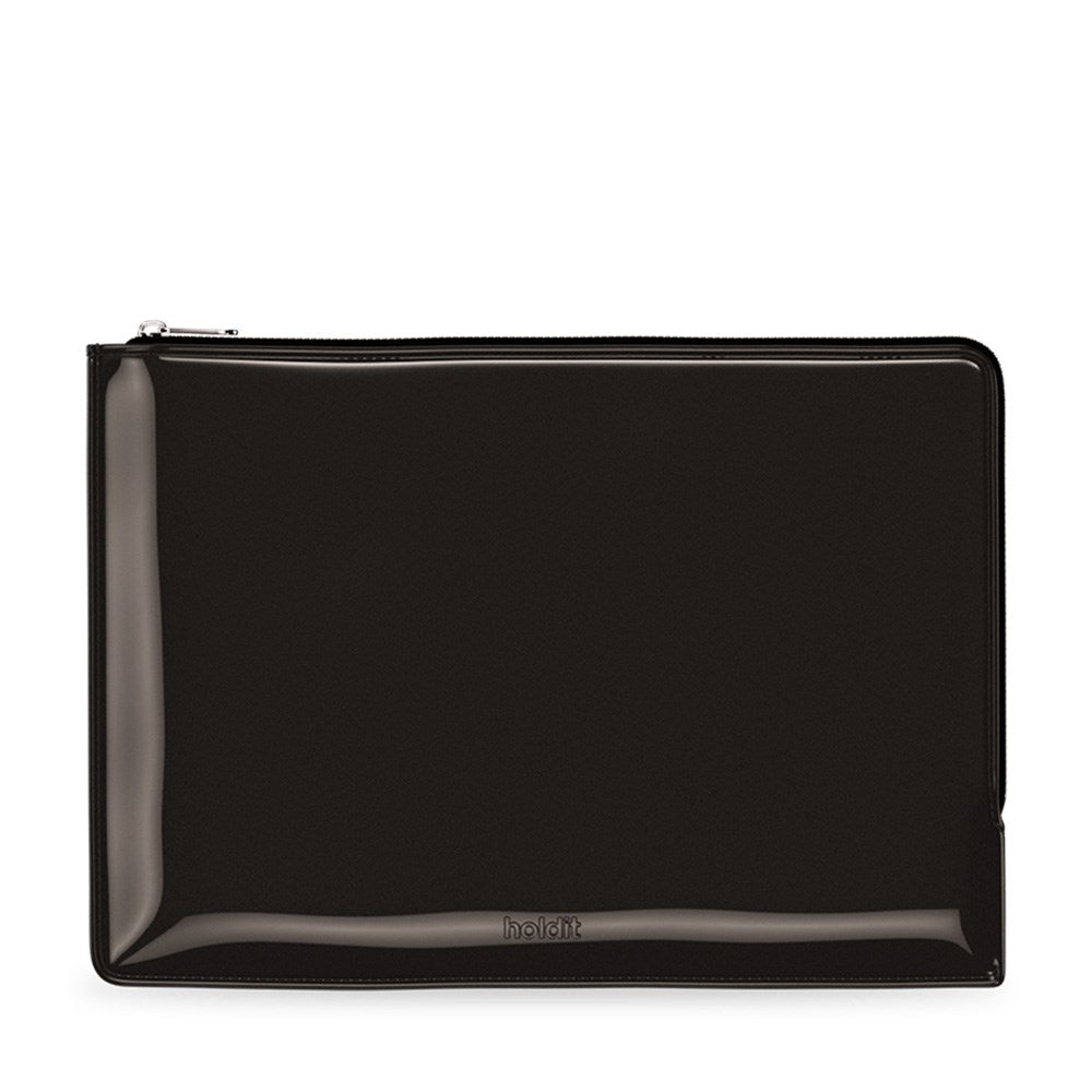Holdit Patent Leather Sleeve for MacBook / Laptop 14" (34.2 x 24.2cm) - Black
