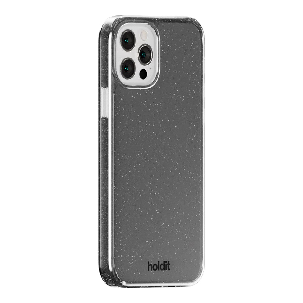 Holdit iPhone 12 / 12 Pro Glitter Case - Black