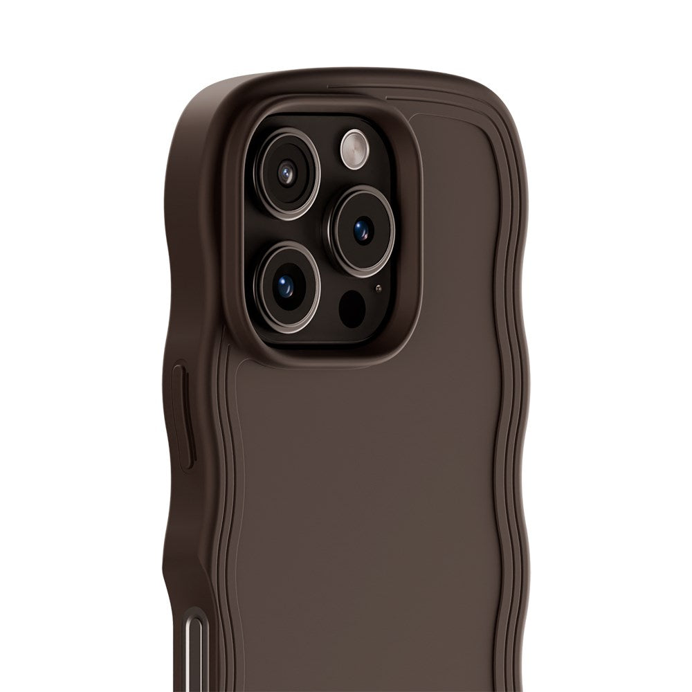 Holdit iPhone 16 Pro Max Wavy Case - Chocolate