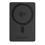 Smartline 15W Power Bank USB-C 5000mAh - Qi2 / MagSafe Compatible - Space Grey