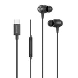 Smartline In-Ear Headphones with USB-C & Microphone - Black