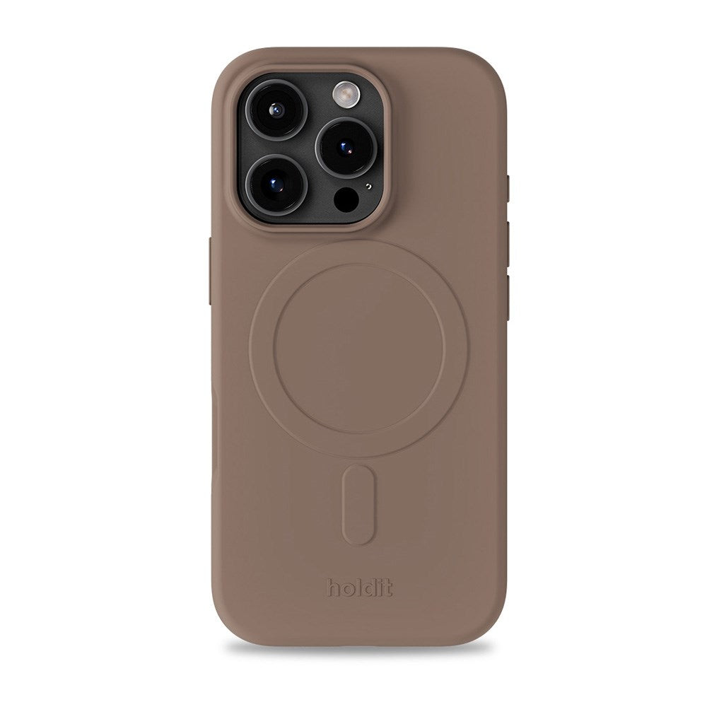 Holdit iPhone 16 Pro Soft MagSafe Case - Mocha Brown