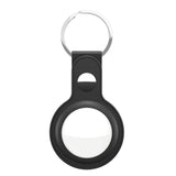 KeyBudz AirTag Keychain - Snap Ring - 1 Pack - Leather - Black