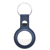 KeyBudz AirTag Keychain - Snap Ring - 1 Pack - Leather - Blue