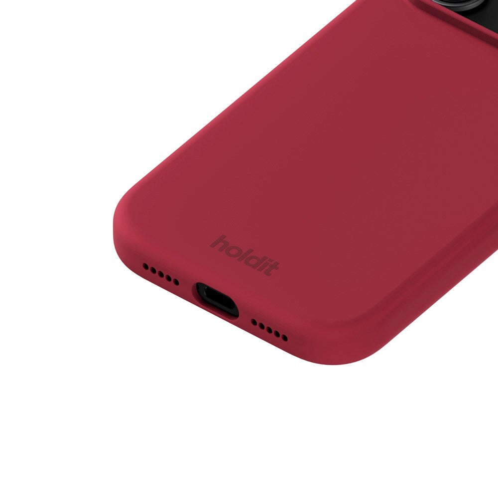 Holdit iPhone 17 Pro Max Soft Touch Silicone Case - Red Velvet