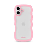 Holdit iPhone 17 Wavy Case - Pink / Transparent