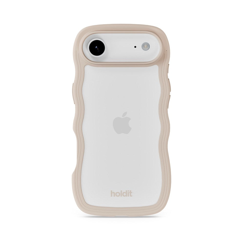Holdit iPhone Air Wavy Case - Light Beige / Transparent