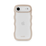Holdit iPhone Air Wavy Case - Light Beige / Transparent