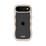 Holdit iPhone Air Wavy Case - Light Beige / Transparent