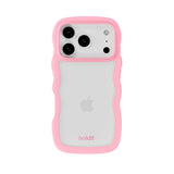 Holdit iPhone 17 Pro Max Wavy Case - Pink / Transparent